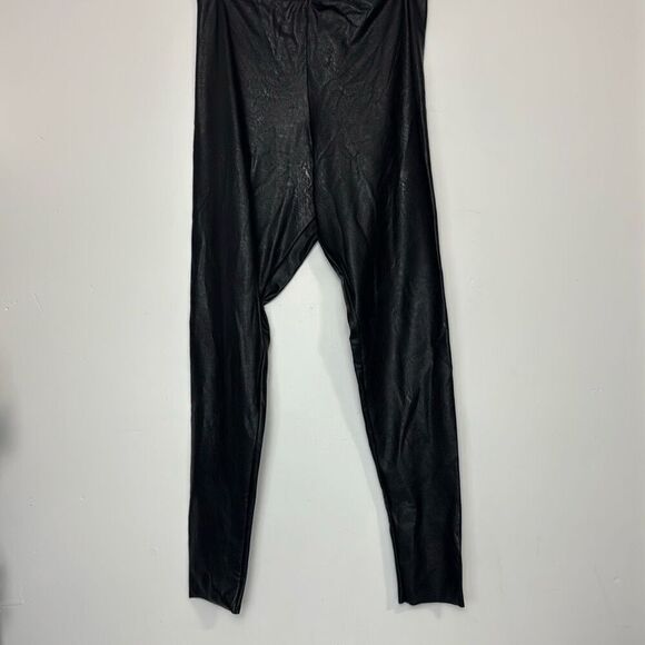 Commando Black Faux Leather Leggings XL - Picture 2 of 6